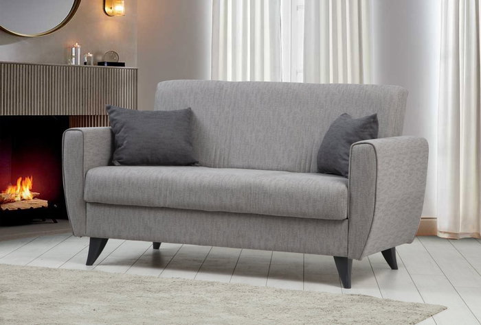 Atelier Del Sofa Zaden - Sofá-cama de 2 plazas Gris claro Atelier Del Sofa Zaden - Sofá-cama de 2 plazas Gris claro